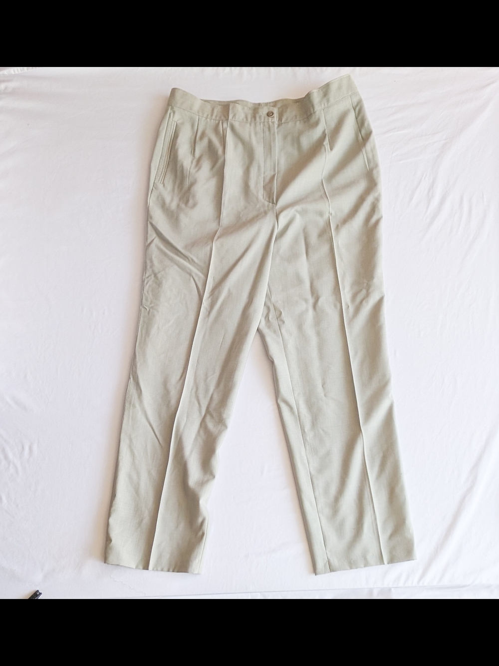 Zanella Vintage Mens Lightweight Blend Italian Summer Trousers Sand Size 48/14